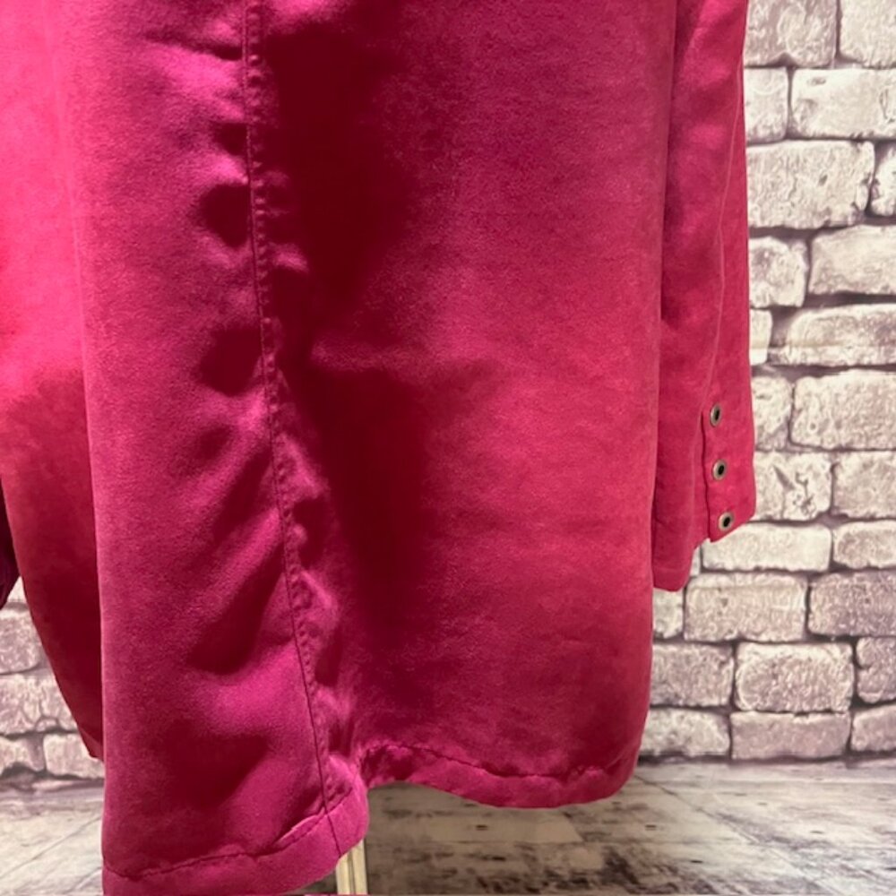 Chico's Design Raspberry Colored Button Down Blou… - image 6